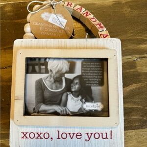 NWT Mud Pie Grandma Keepsake Recording Frame Ornament